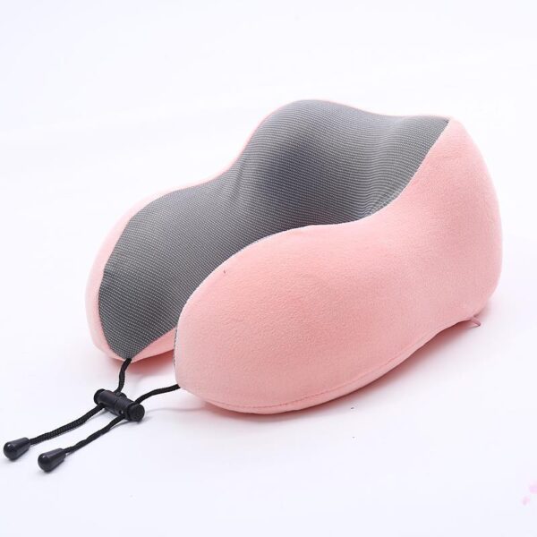 Memory Foam Travel Pillow Pink