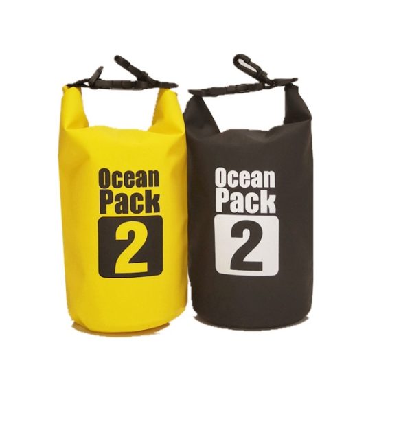 Waterproof Dry Bag For Swimming, Kayaking, Canoeing & More - Black & Yellow