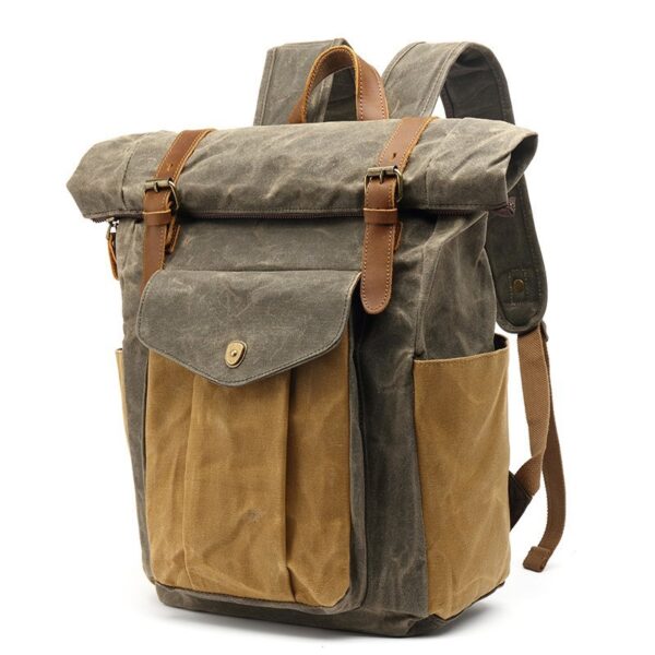 Retro Style Backpack - Coffee