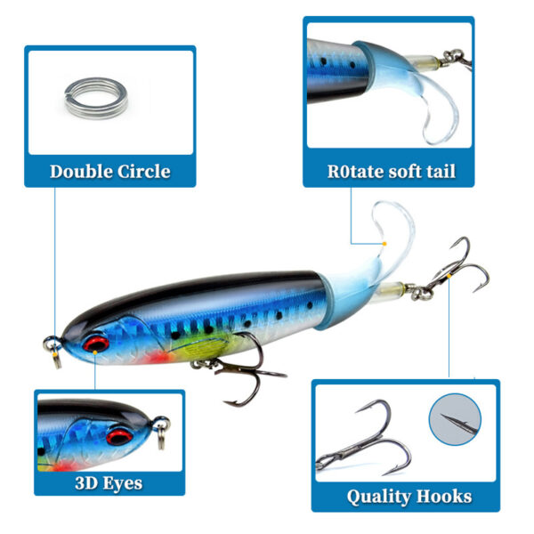 11cm/14cm Popper Fishing Lures Info 2